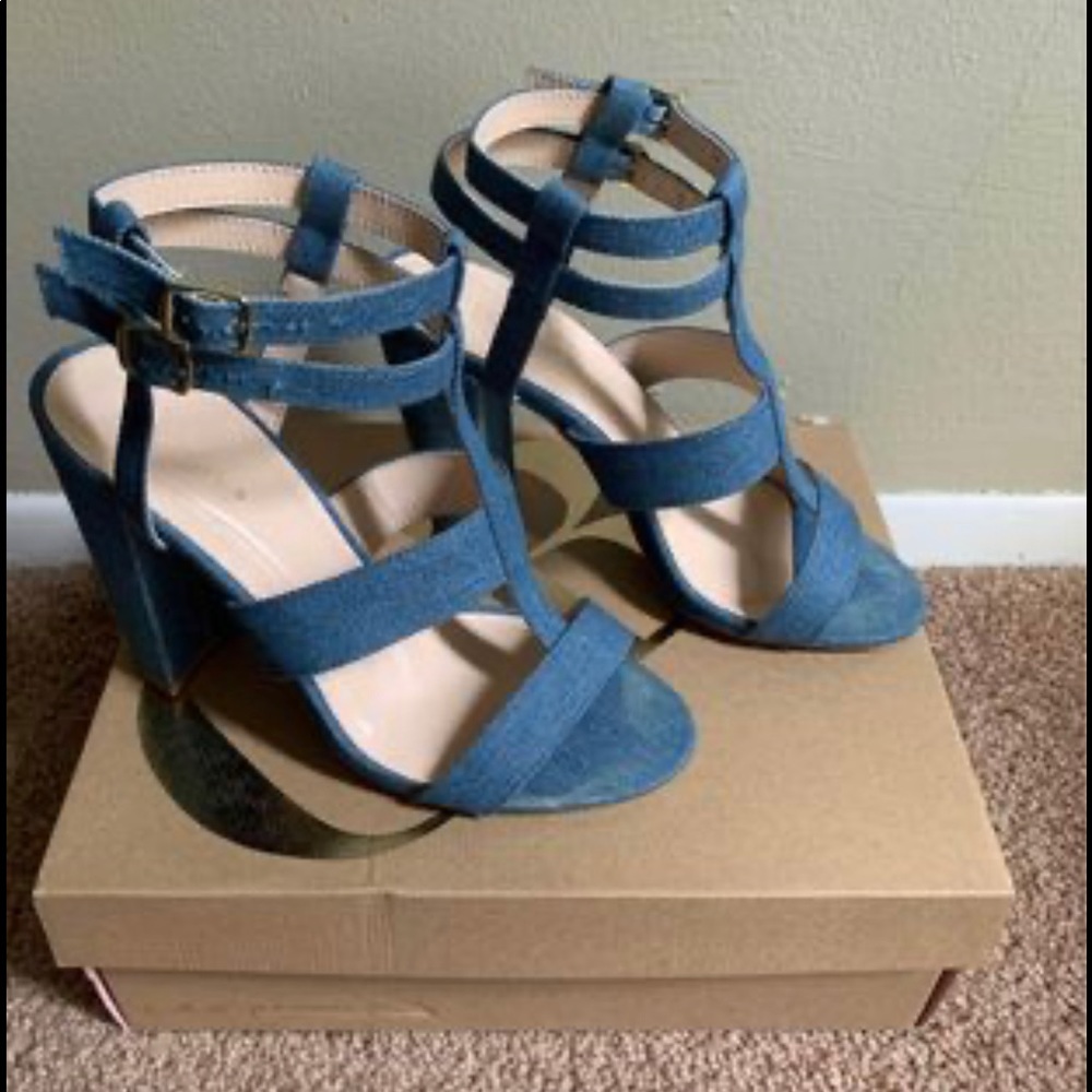 Charlotte Russe Denim Sandals
